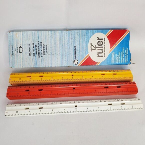 Sterling | Office | 2 New 2sp Sterling 515plastic School Rulers School ...